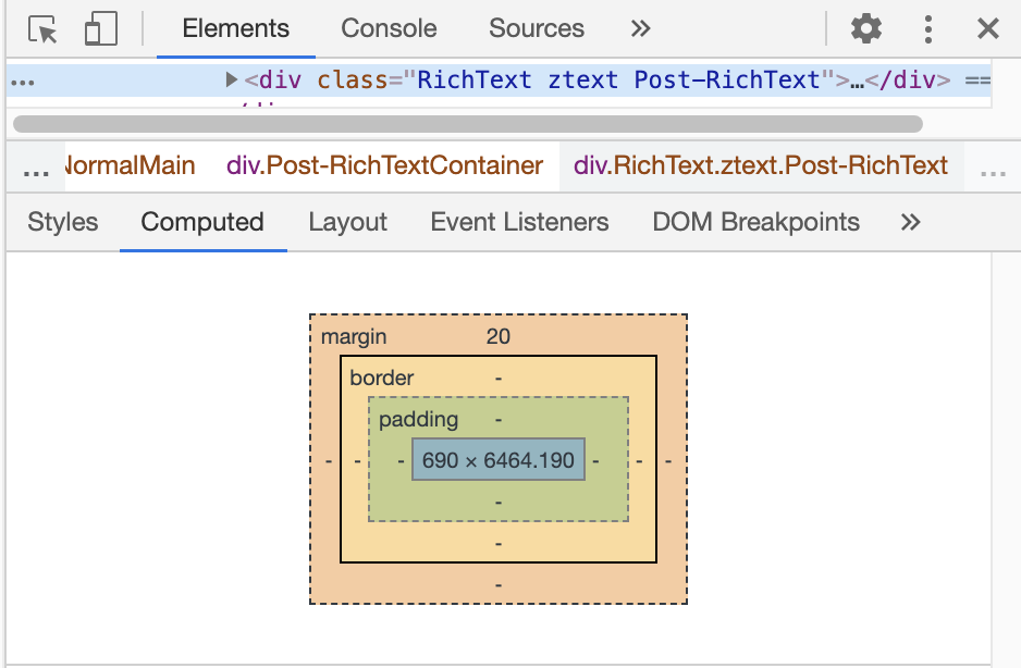 CSS box model